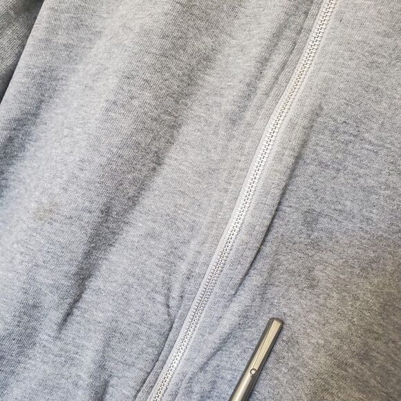 Asos Full Zip Jacket Gray Terry Clothe Lined Men's Size XL With Pockets - Picture 5 of 16